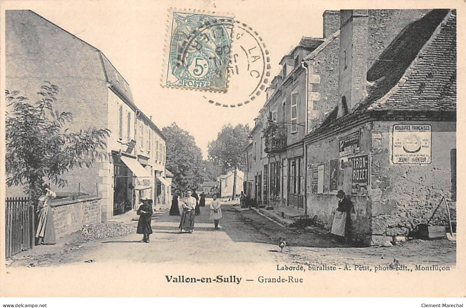 VALLON EN SULLY - Grande Rue - Très Bon état - Autres & Non Classés