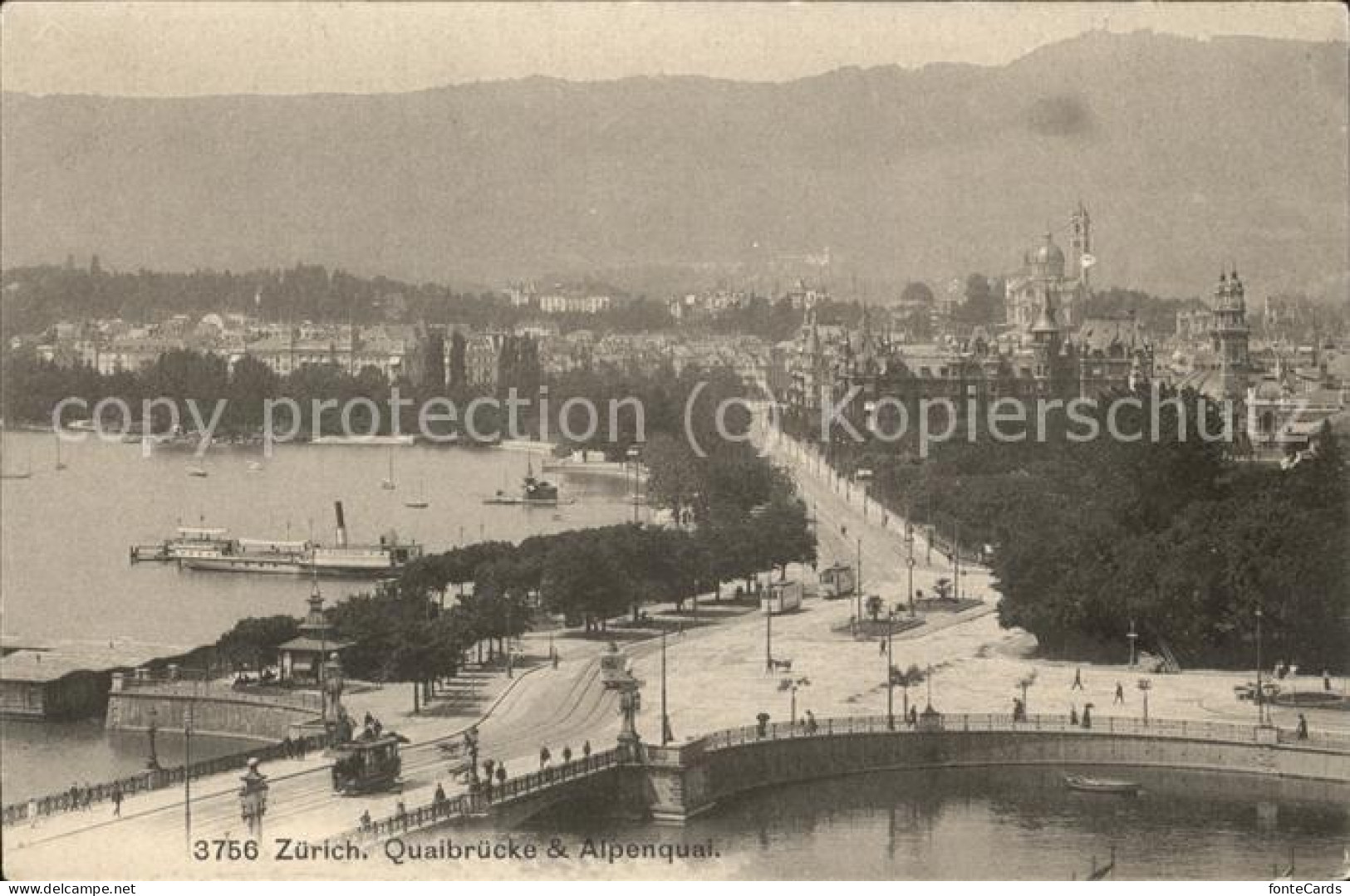 11426706 Zuerich Quaibruecke Und Alpenquai Zuerich - Otros & Sin Clasificación