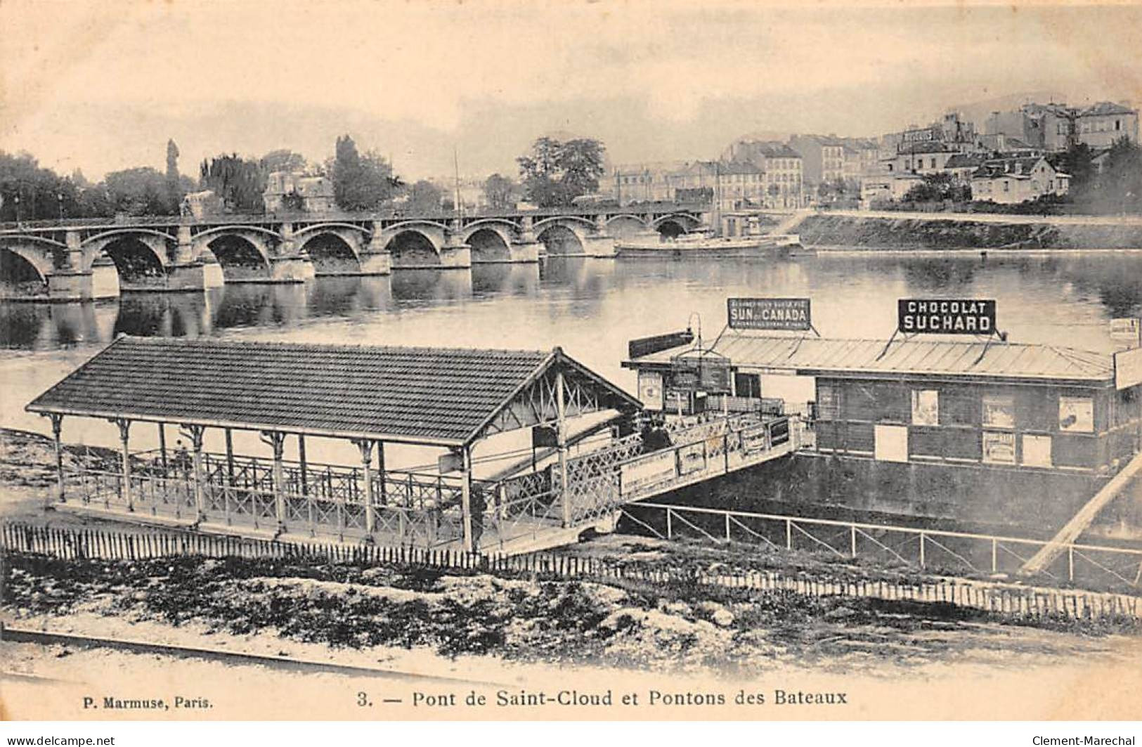 Pont De SAINT CLOUD Et Pontons Des Bateaux - Très Bon état - Saint Cloud