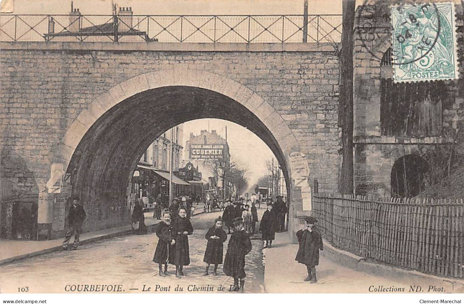 COURBEVOIE - Le Pont Du Chemin De Fer - Très Bon état - Courbevoie