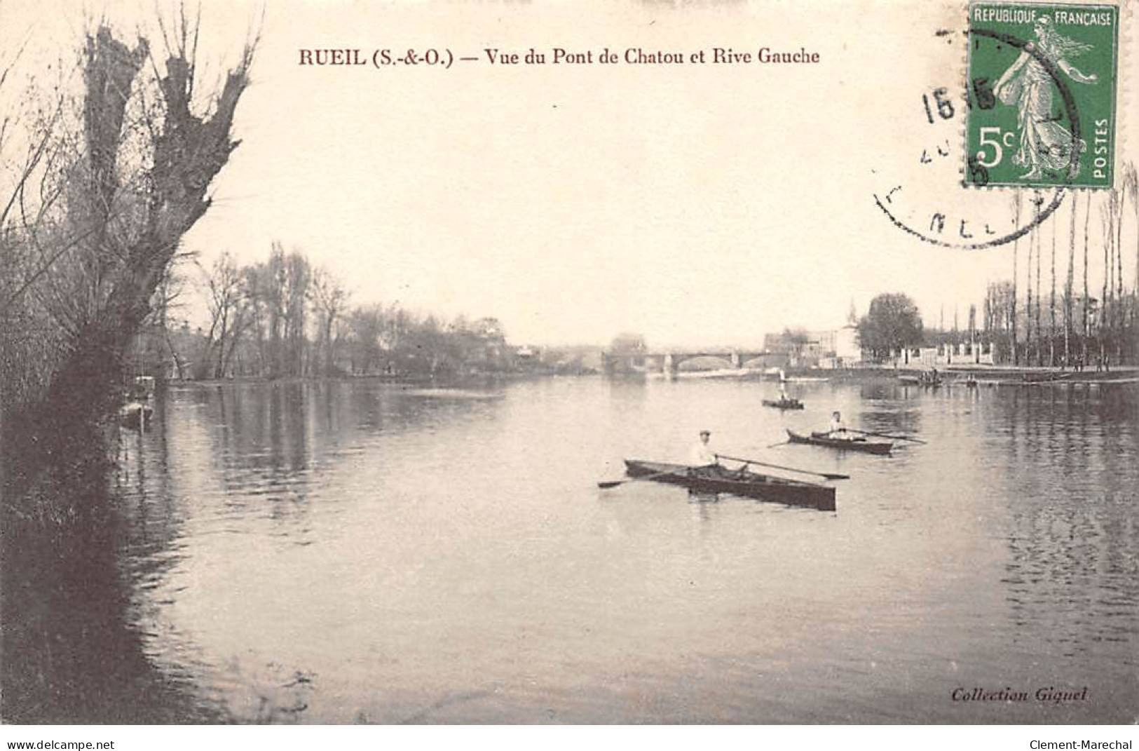 RUEIL - Vue Du Pont De Chatou Et Rive Gauche - Très Bon état - Rueil Malmaison