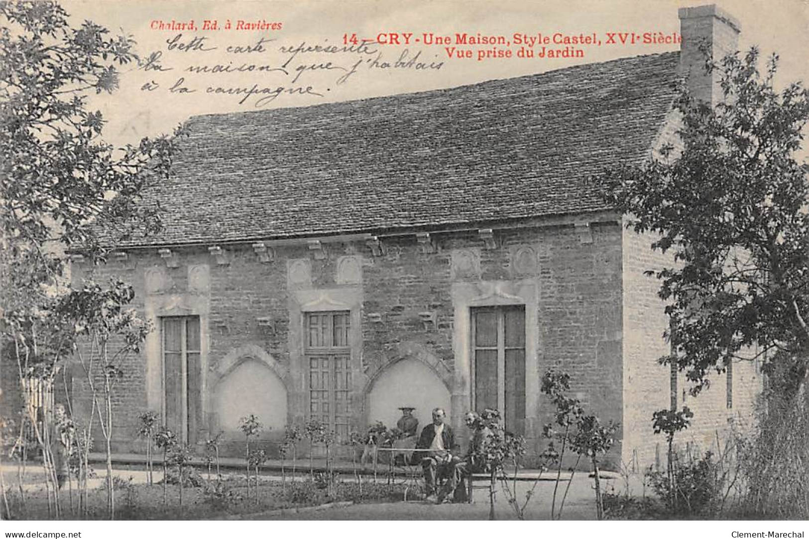 CRY - Une Maison Style Castel - Vue Prise Du Jardin - Très Bon état - Autres & Non Classés