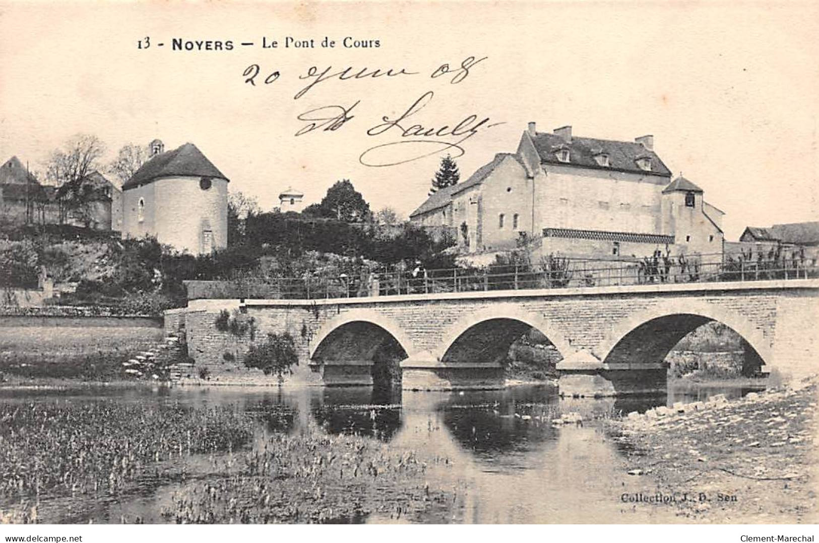 NOYERS - Le Pont De Cours - Très Bon état - Noyers Sur Serein