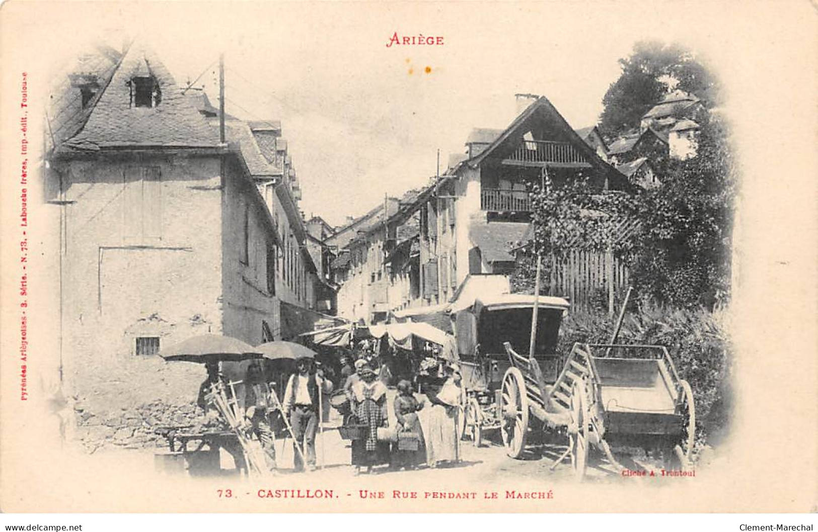 CASTILLON - Une Rue Pendant Le Marché - Très Bon état - Other & Unclassified