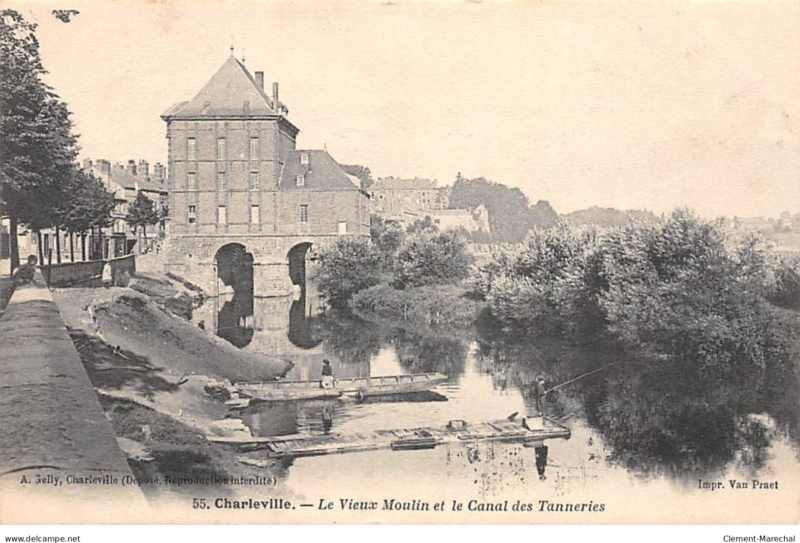 CHARLEVILLE - Le Vieux Moulin Et Le Canal Des Tanneries - Très Bon état - Charleville
