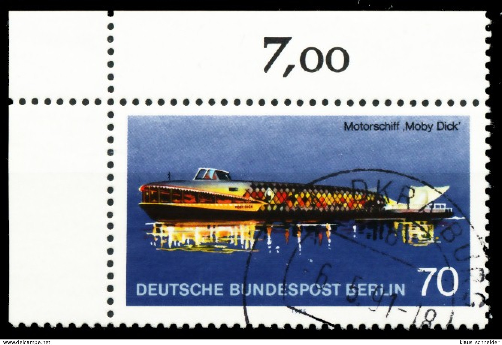 BERLIN 1975 Nr 487 Zentrisch Gestempelt ECKE-OLI X619392 - Gebruikt