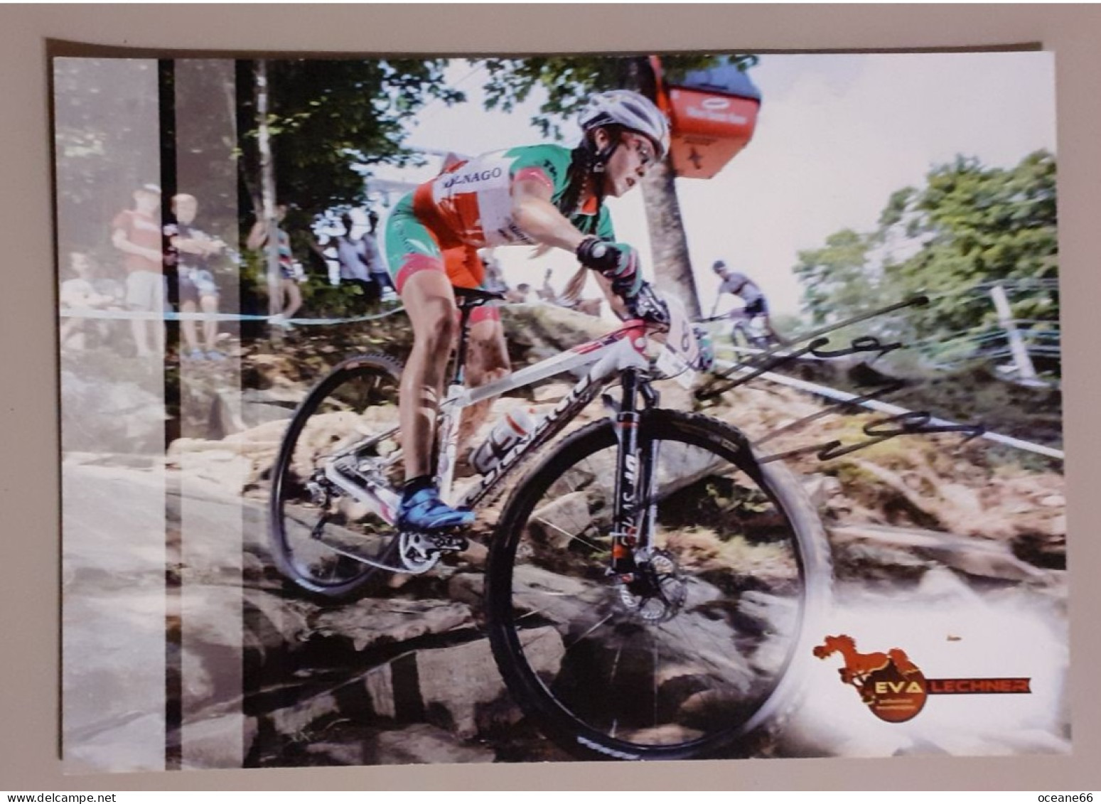 Autographe Eva Lechner Colnago Format A5ppp - Cyclisme