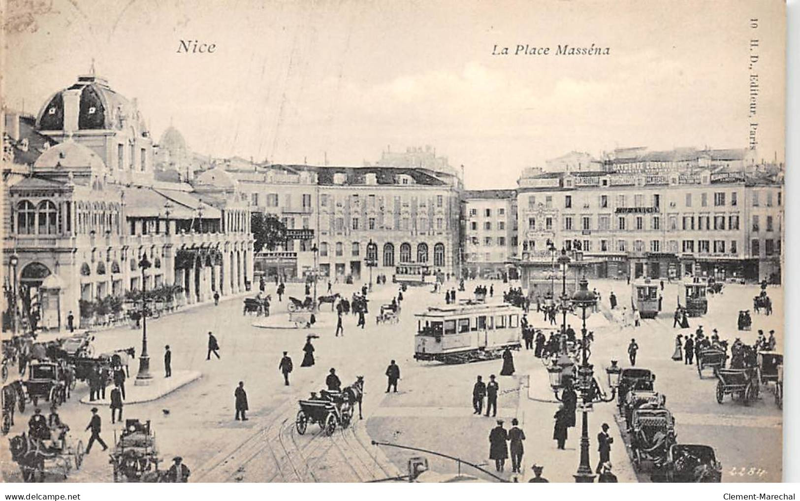 NICE - La Place Masséna - Très Bon état - Squares