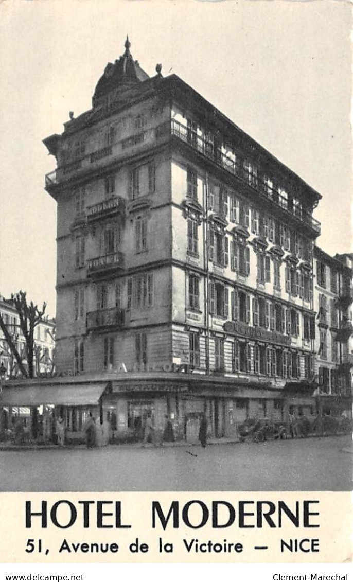 NICE - Hotel Moderne - Avenue De La Victoire - état - Cafés, Hotels, Restaurants