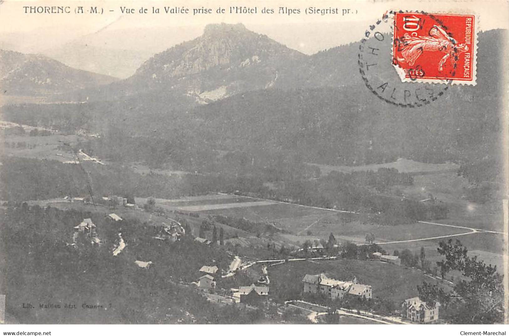 THORENC - Vue De La Vallée Prise De L'Hôtel Des Alpes - Très Bon état - Sonstige & Ohne Zuordnung