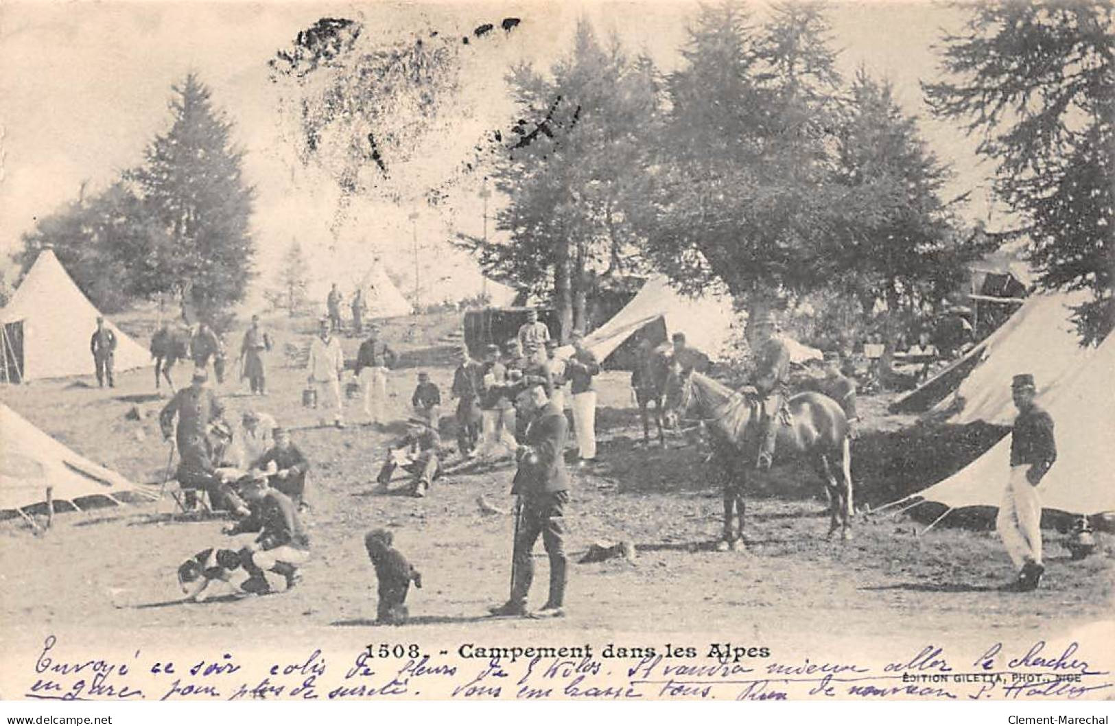 Campement Dans Les Alpes - Très Bon état - Other & Unclassified