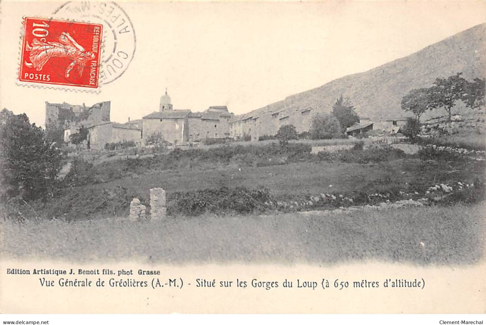 Vue Générale De GREOLIERES - Situé Sur Les Gorges Du Loup - Très Bon état - Sonstige & Ohne Zuordnung