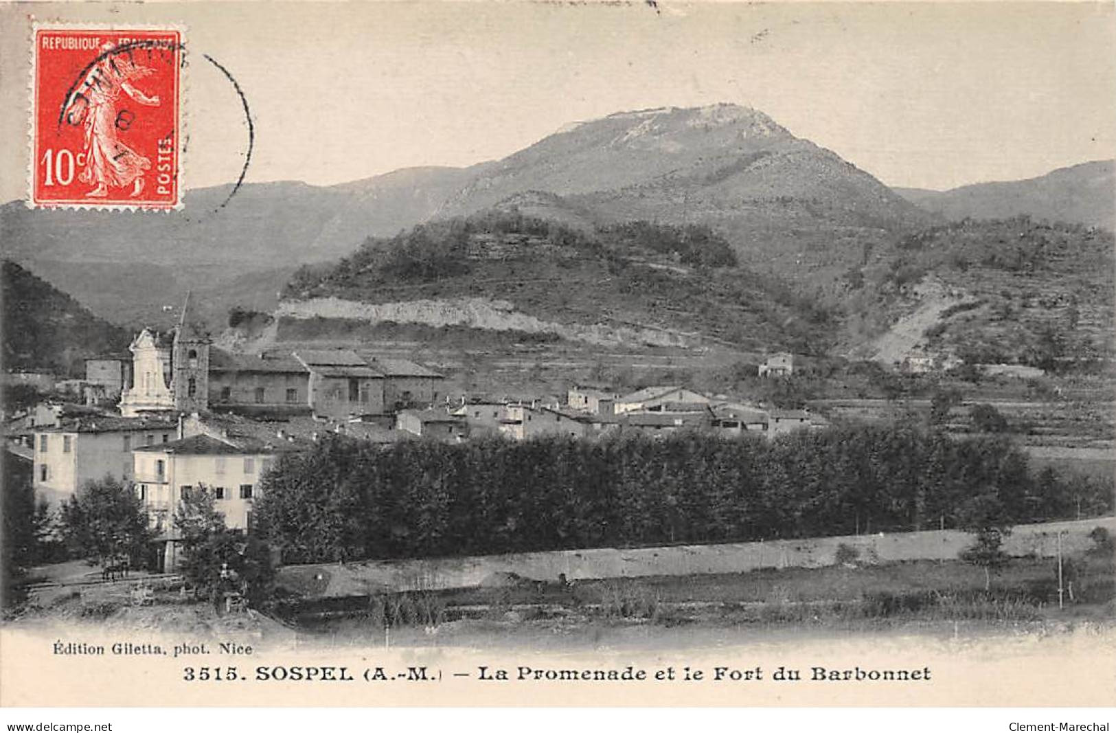 SOSPEL - La Promenade Et Le Fort Du Barbonnet - Très Bon état - Sospel