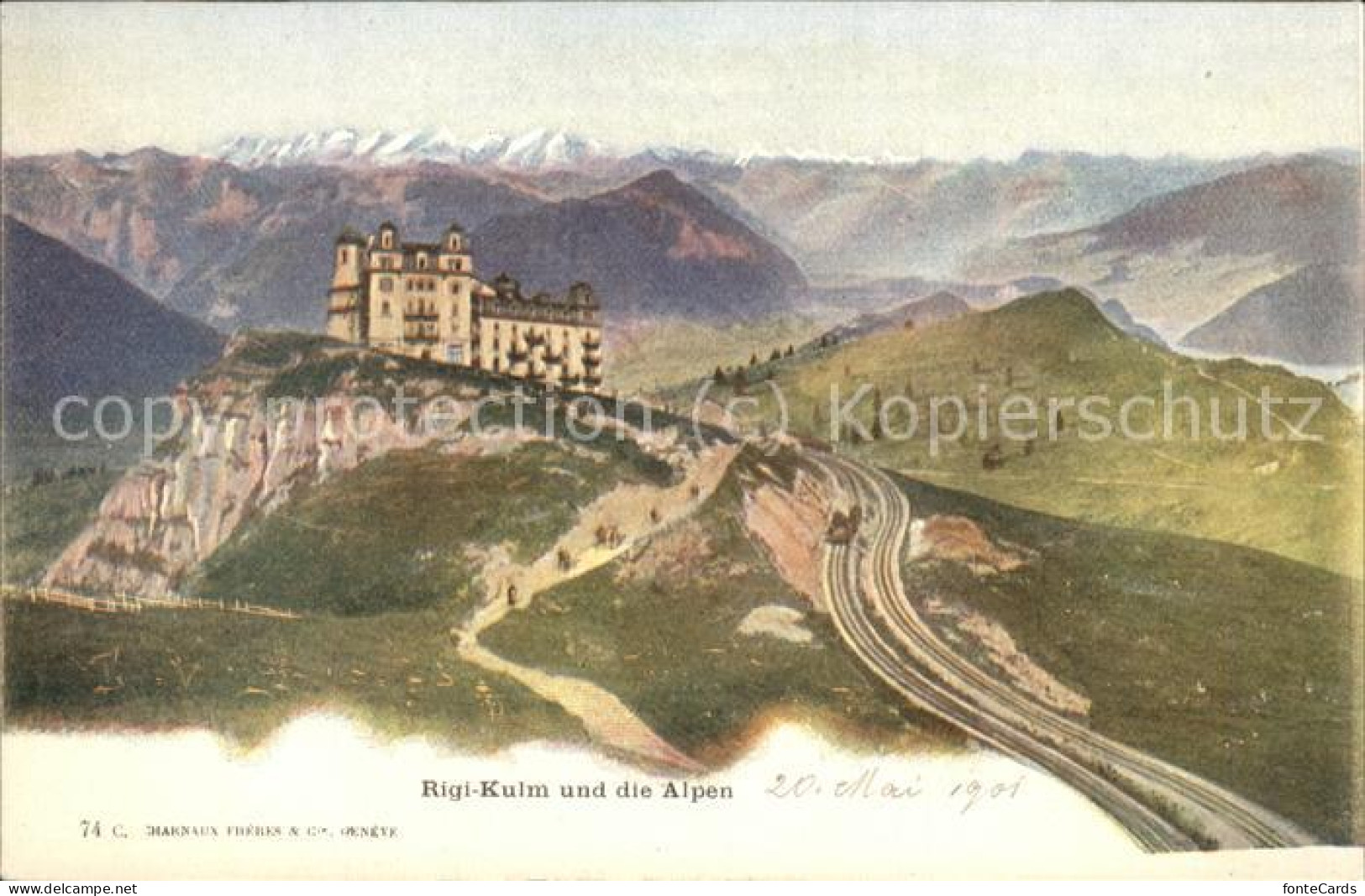 11426648 Rigi Kulm Kulm Hotel Mit Alpenpanorama Rigi Kulm - Andere & Zonder Classificatie