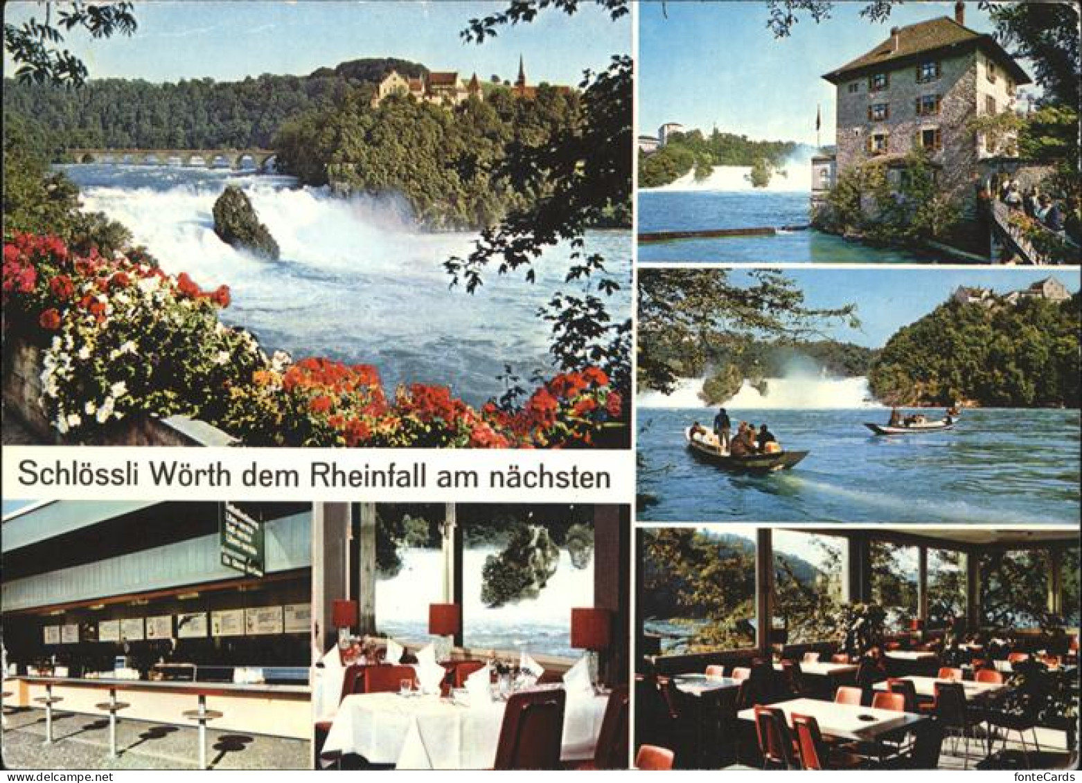 11425373 Neuhausen SH Restaurant Schloessli Woerth Am Rheinfall Boot Neuhausen S - Altri & Non Classificati
