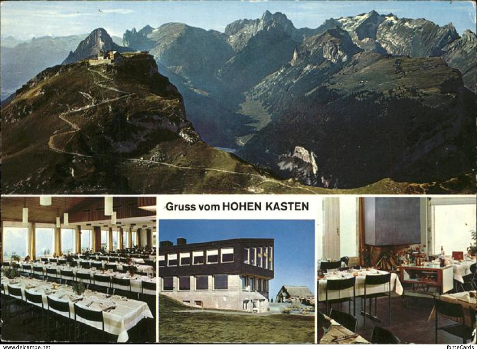 11425340 Altstaetten SG Hoher Kasten Fliegeraufnahme Berghotel Saemtisersee Stau - Autres & Non Classés