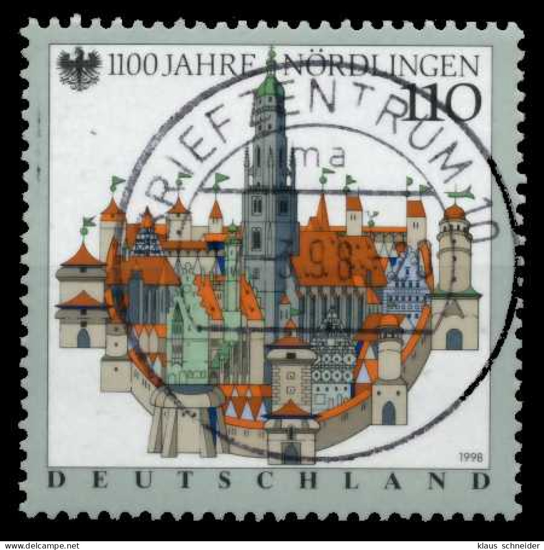 BRD 1998 Nr 1965 Zentrisch Gestempelt X6C5376 - Used Stamps