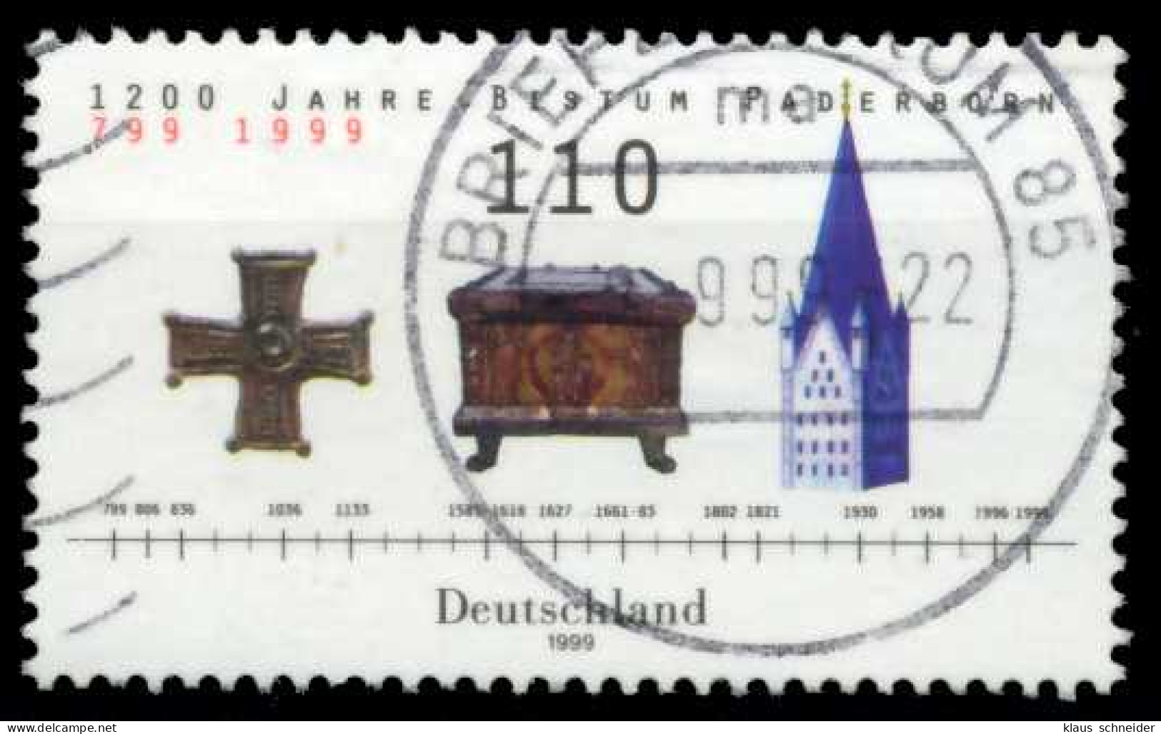 BRD 1999 Nr 2060 Zentrisch Gestempelt X6D10FA - Used Stamps