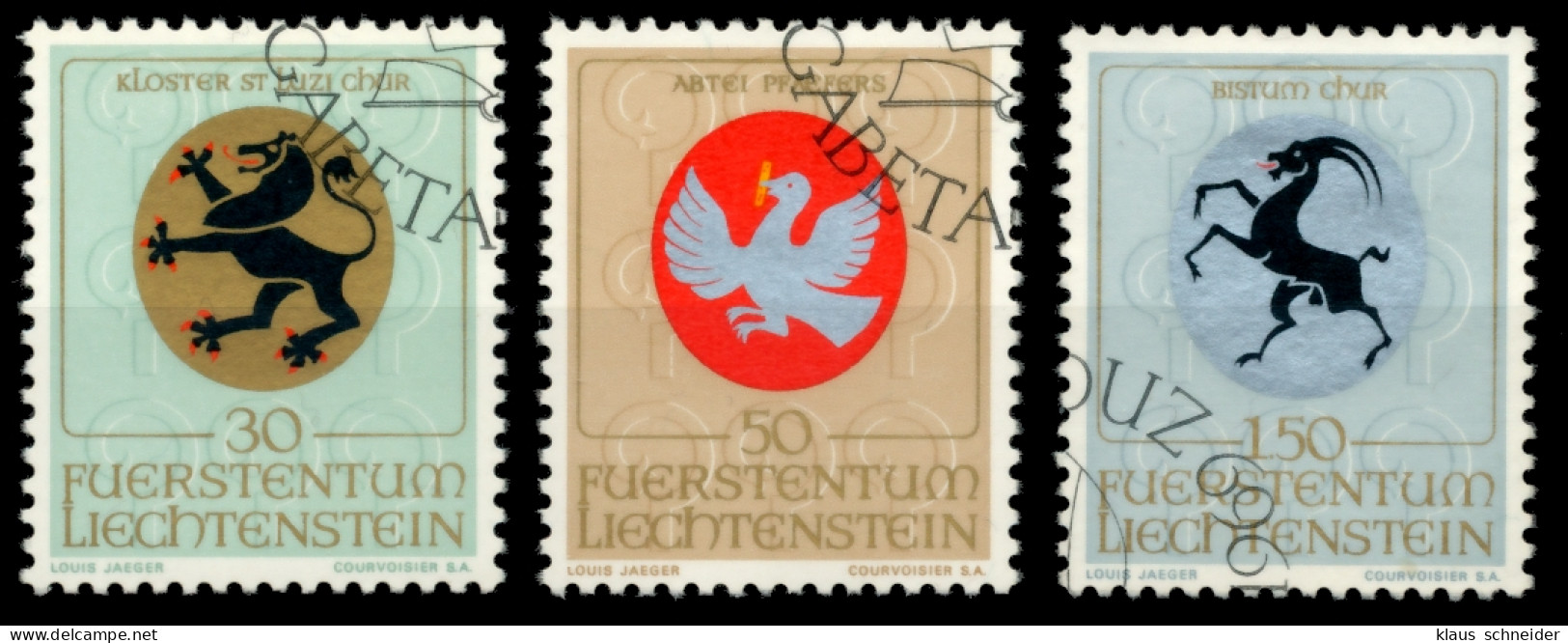 LIECHTENSTEIN 1969 Nr 514-516 Gestempelt SB4DDF2 - Usati