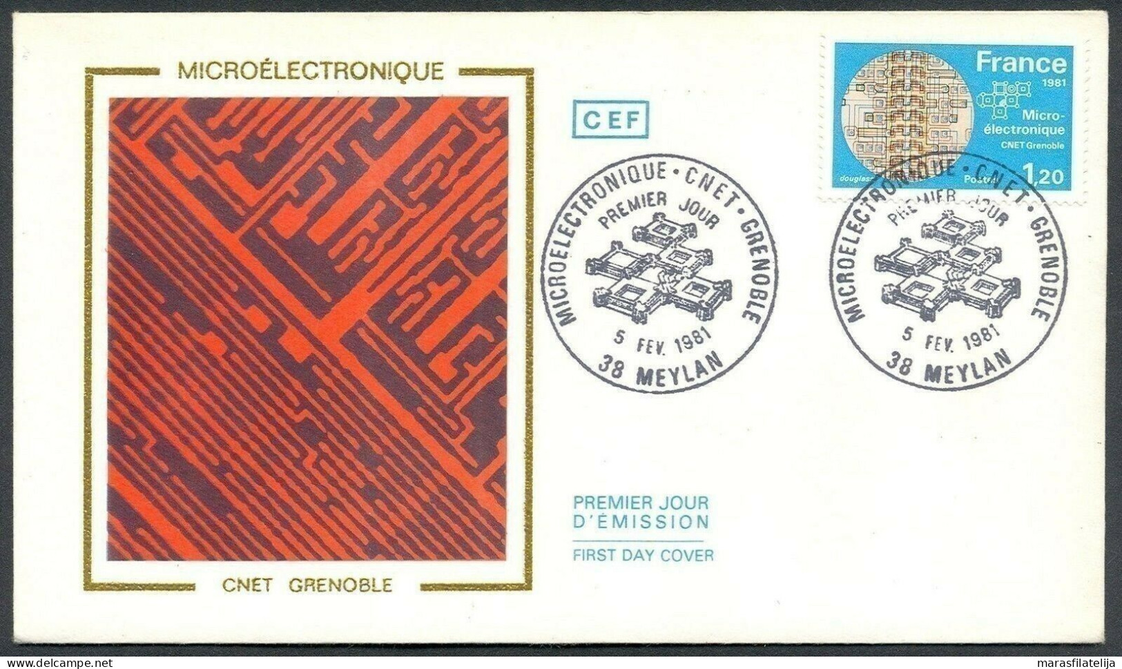 France 1981, Microelectronics, FDC - Other & Unclassified