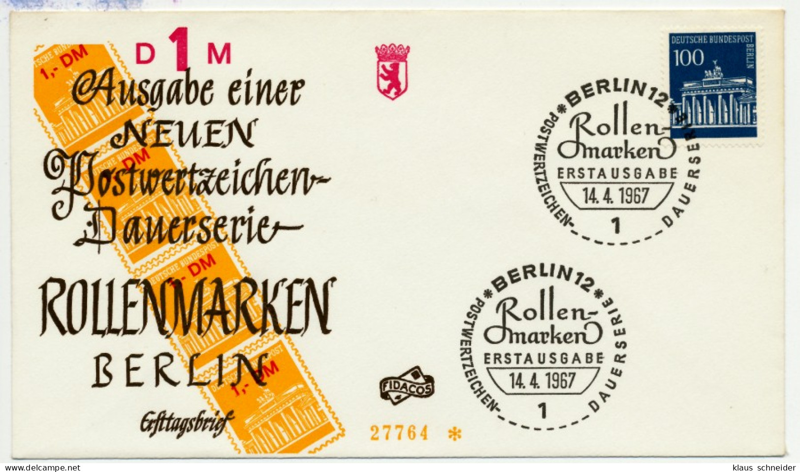 BERLIN DS BRAND. TOR Nr 290 BRIEF FDC X736846 - Covers & Documents