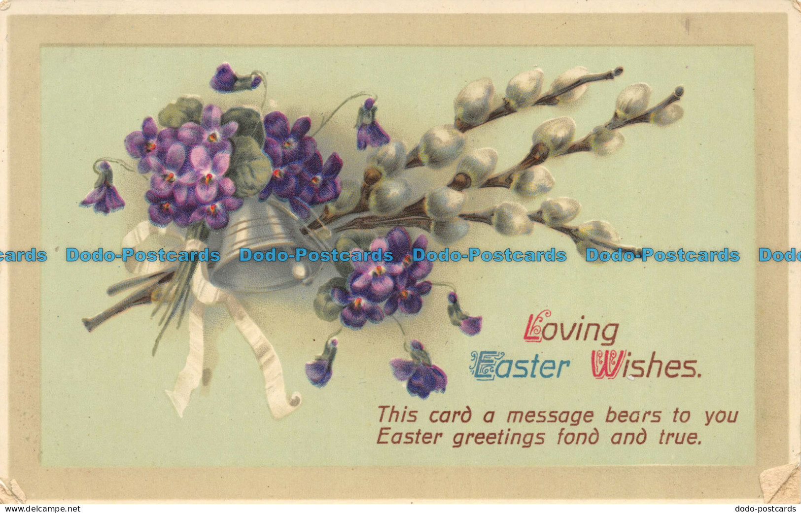 R078698 Loving Easter Wishes. This Card A Message Bears To You Easter Greetings - World