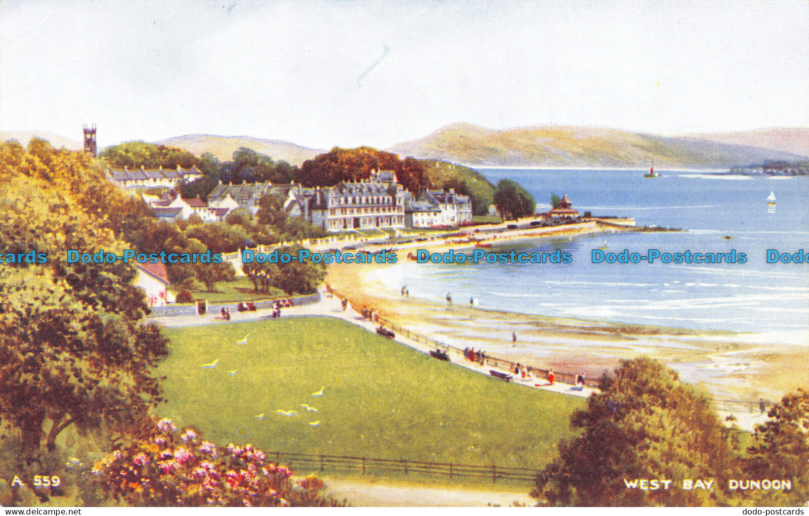 R078707 West Bay. Dunoon. Art Colour. Brian Gerald. Valentine - World