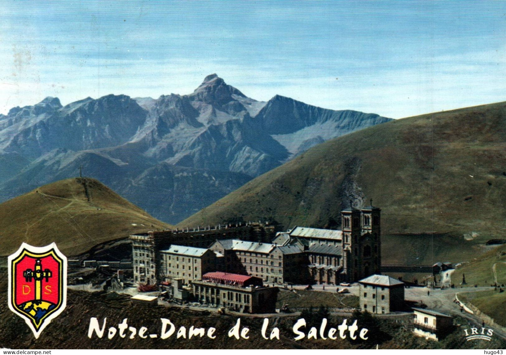(RECTO / VERSO) LA SALETTE EN 1968 - N° 576 - LE PONT ET NOUVEAUX BATIMENTS - CPSM GF - La Salette
