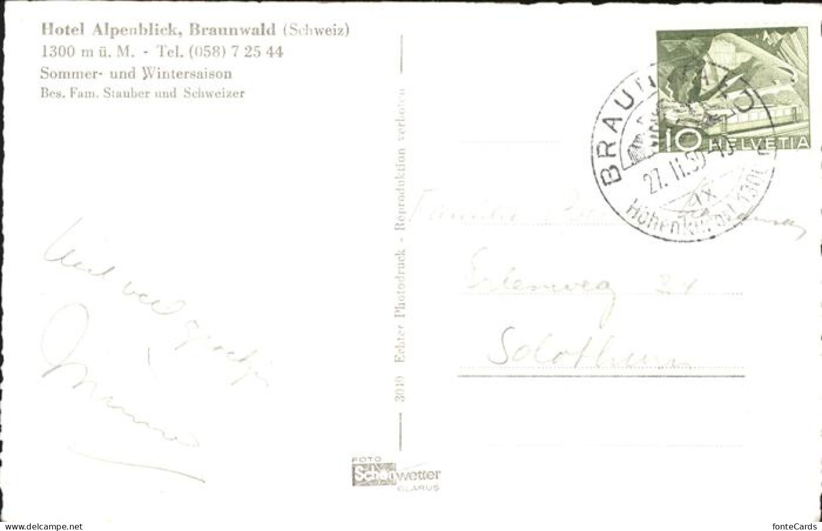 11395825 Braunwald GL Hotel Alpenblick Braunwald - Andere & Zonder Classificatie