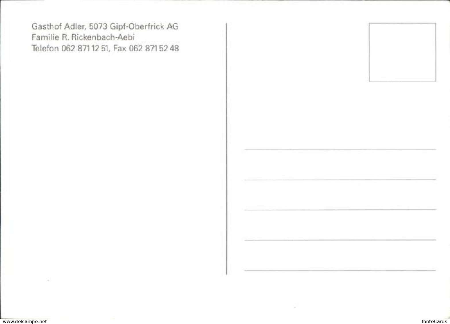 11395750 Gipf-Oberfrick Gasthof Adler Gipf-Oberfrick - Otros & Sin Clasificación