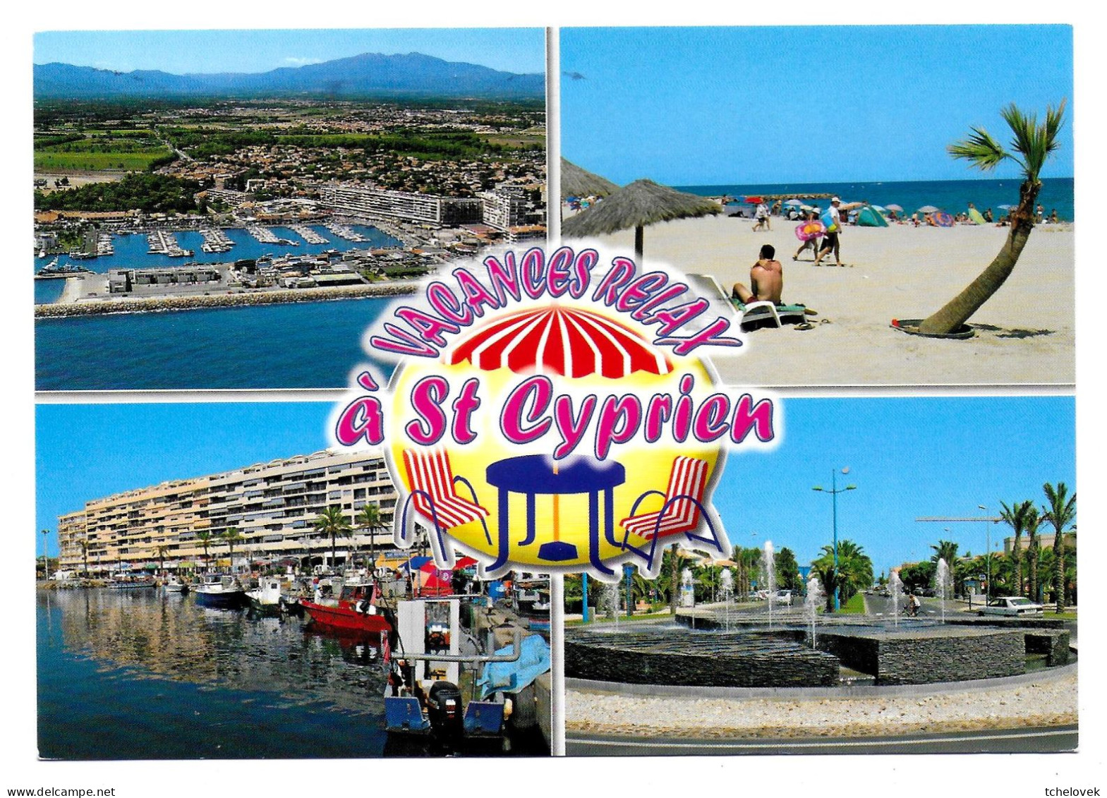 (66). Saint Cyprien. N° 7441. Les Marinas. 1987 & (5) 2000 & (6) - Saint Cyprien