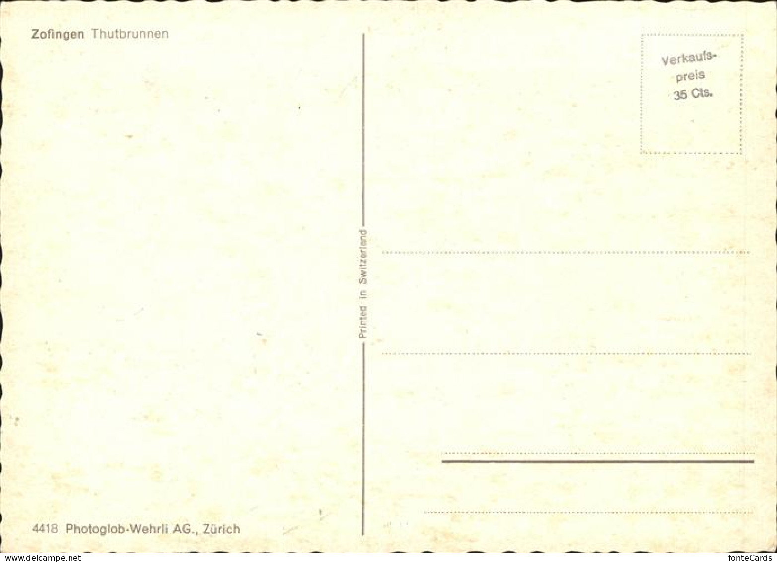 11395718 Zofingen Thutbrunnen Zofingen - Altri & Non Classificati