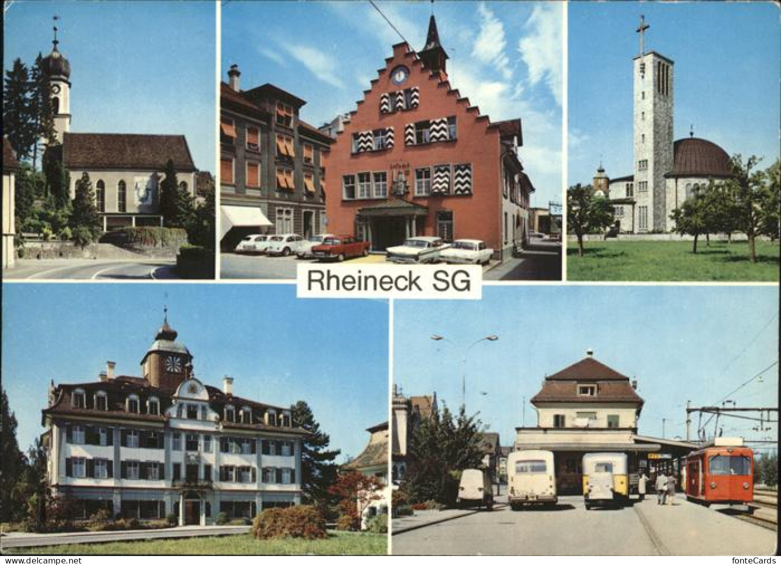 11395701 Rheineck SG Rathaus Loewenhof Bahnhof Rheineck - Other & Unclassified