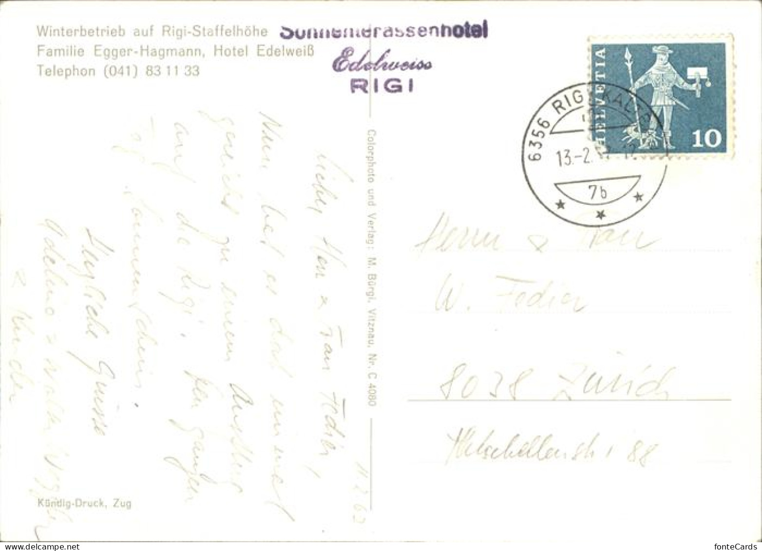 11395668 Rigi-Staffel Winterbetrieb Rigi Staffel - Other & Unclassified