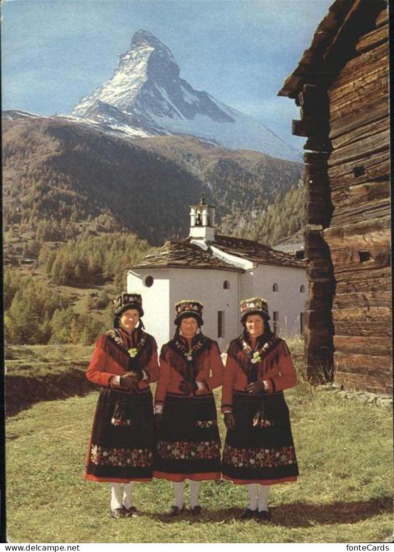 11395649 Zermatt VS Trachtengruppe Matterhorn  - Sonstige & Ohne Zuordnung