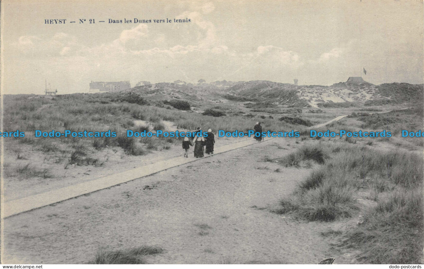 R078845 Heyst. No. 21. Dans Les Dunes Vers Le Tennis. Grand Bazar Parisien - World