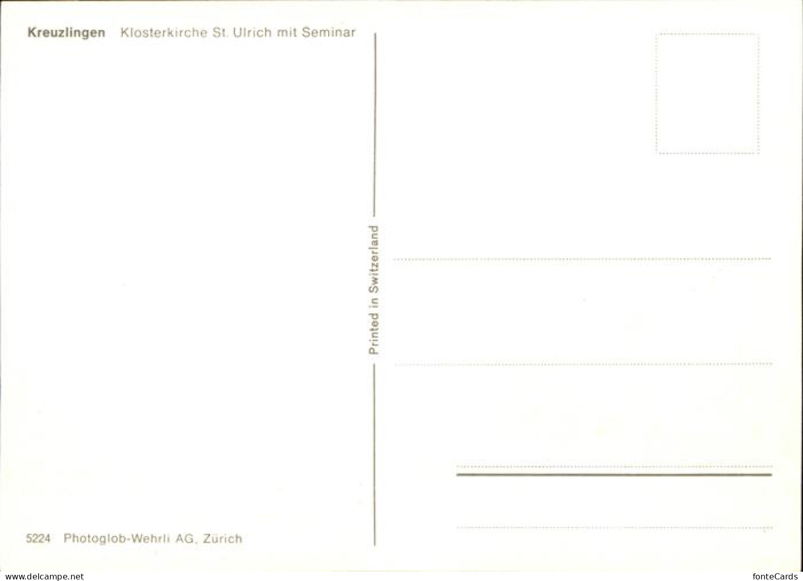 11395566 Kreuzlingen TG Klosterkirche St. Ulrich Seminar Kreuzlingen - Andere & Zonder Classificatie