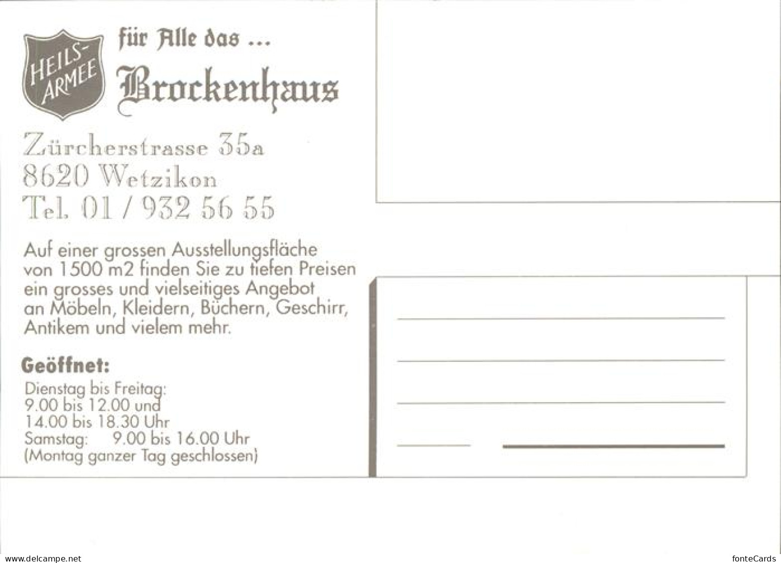 11395524 Wetzikon ZH Brockenhaus Wetzikon ZH - Altri & Non Classificati