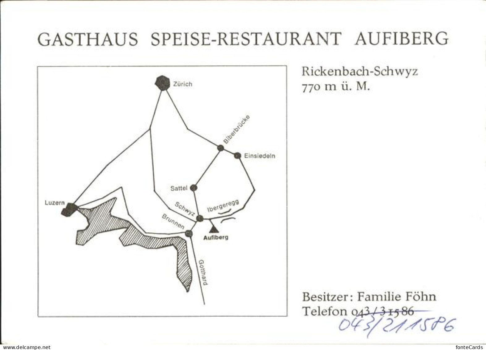 11395468 Rickenbach SZ Gasthaus Aufiberg Rickenbach SZ - Andere & Zonder Classificatie