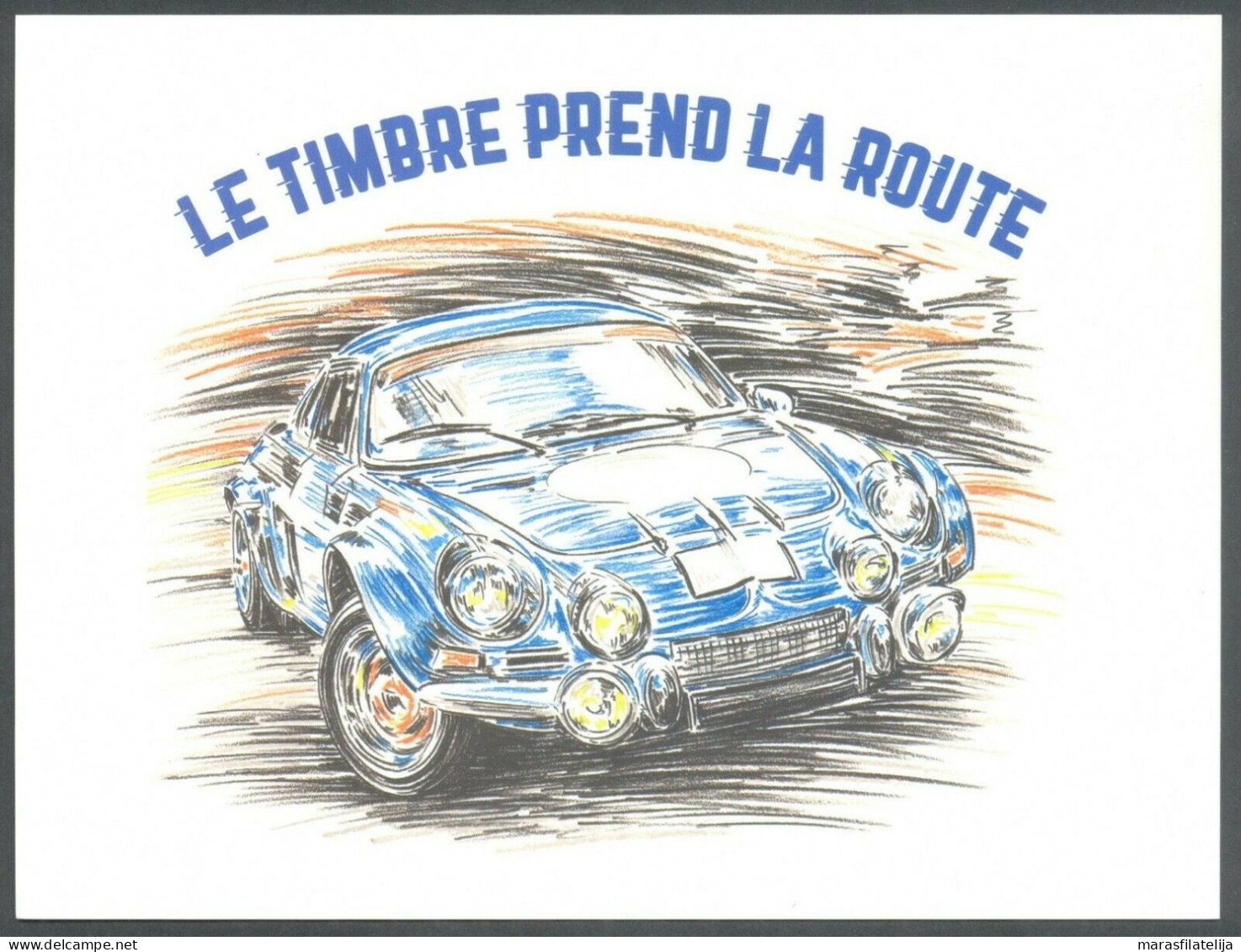France 2018, Auto, Renault Alpine A110, Stationery Card - Andere & Zonder Classificatie