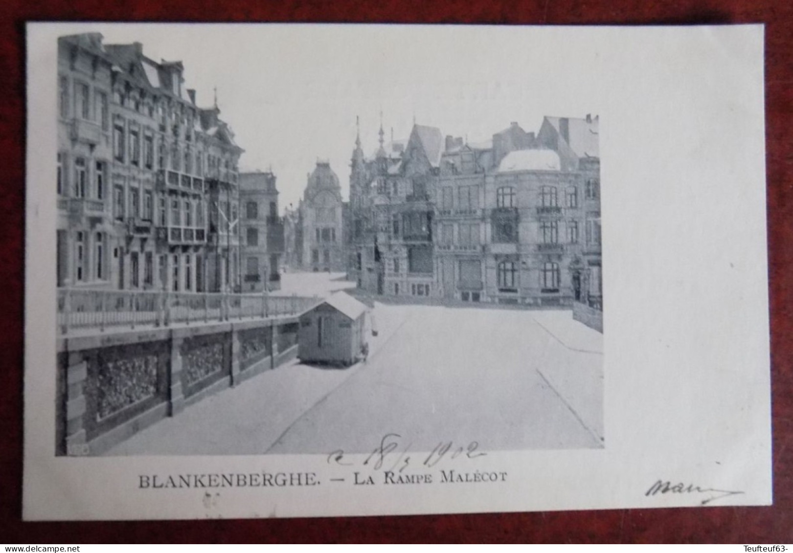 Cpa Blankenberghe ; La Rampe Malécot 1902 - Blankenberge