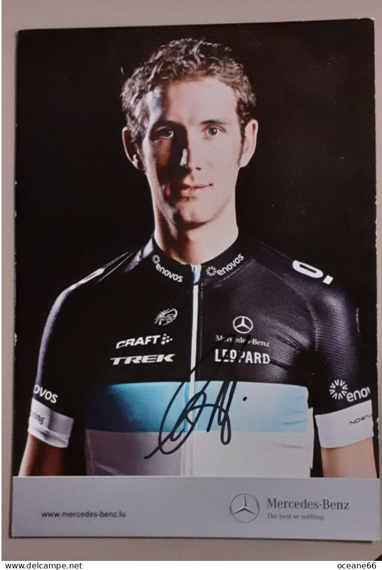 Autographe Andy Schleck Leopard Trek Mercedes Format A5 - Ciclismo