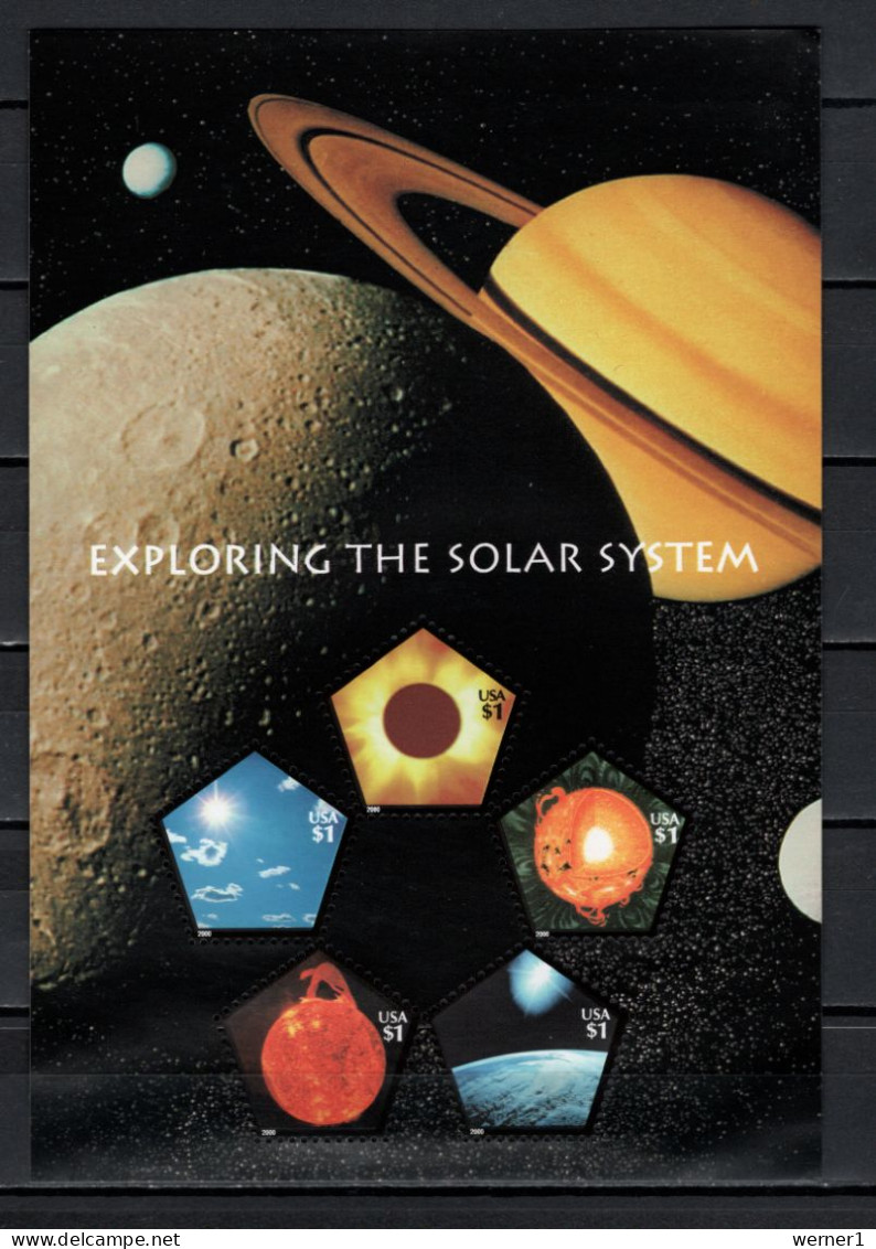 USA 2000 Space, Exploring The Solar System S/s MNH - Etats-Unis