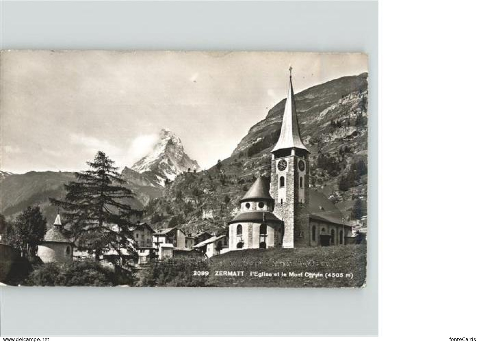 11389365 Zermatt VS Eglise Et Le Mont Cervin Matterhorn  - Andere & Zonder Classificatie
