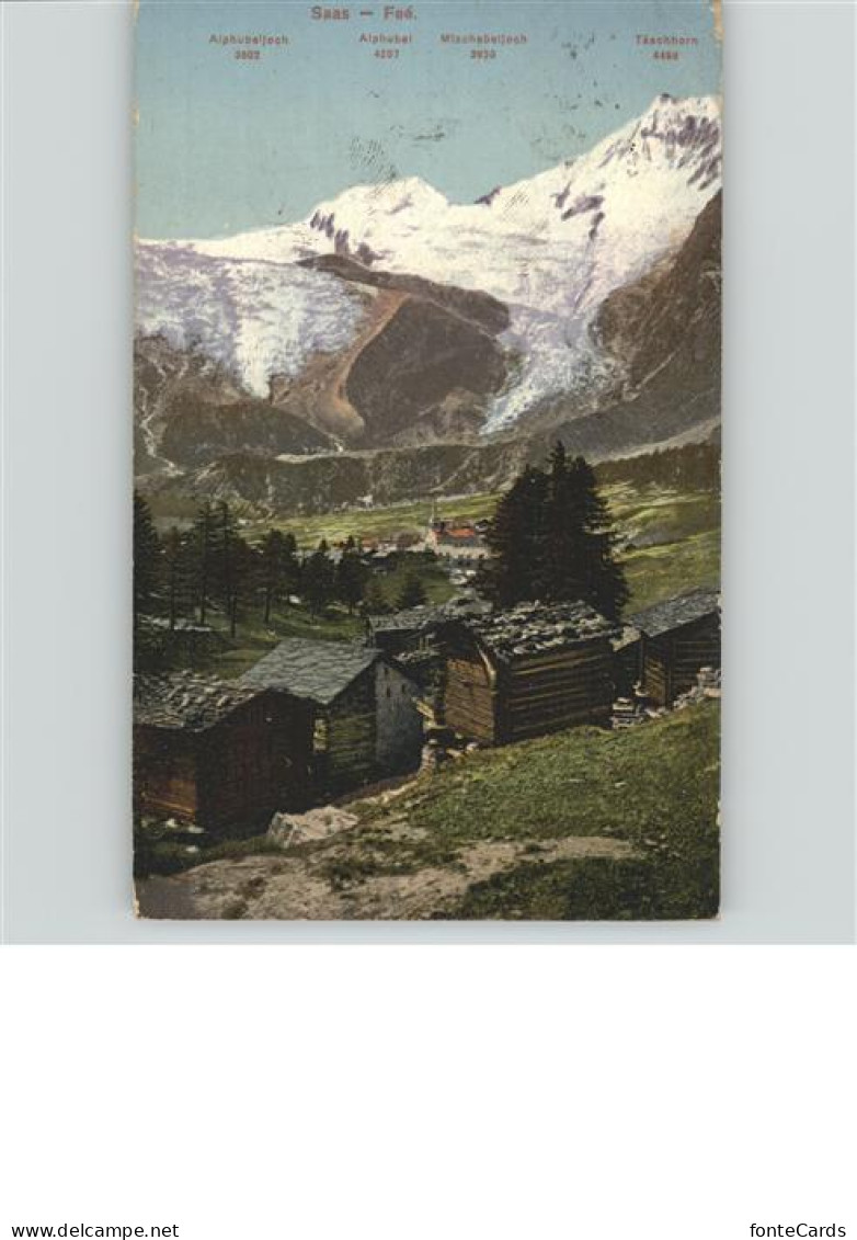 11389342 Saas-Fee Panorama Mit Alphubel Mischabeljoch Taeschhorn Berghuette Glet - Andere & Zonder Classificatie