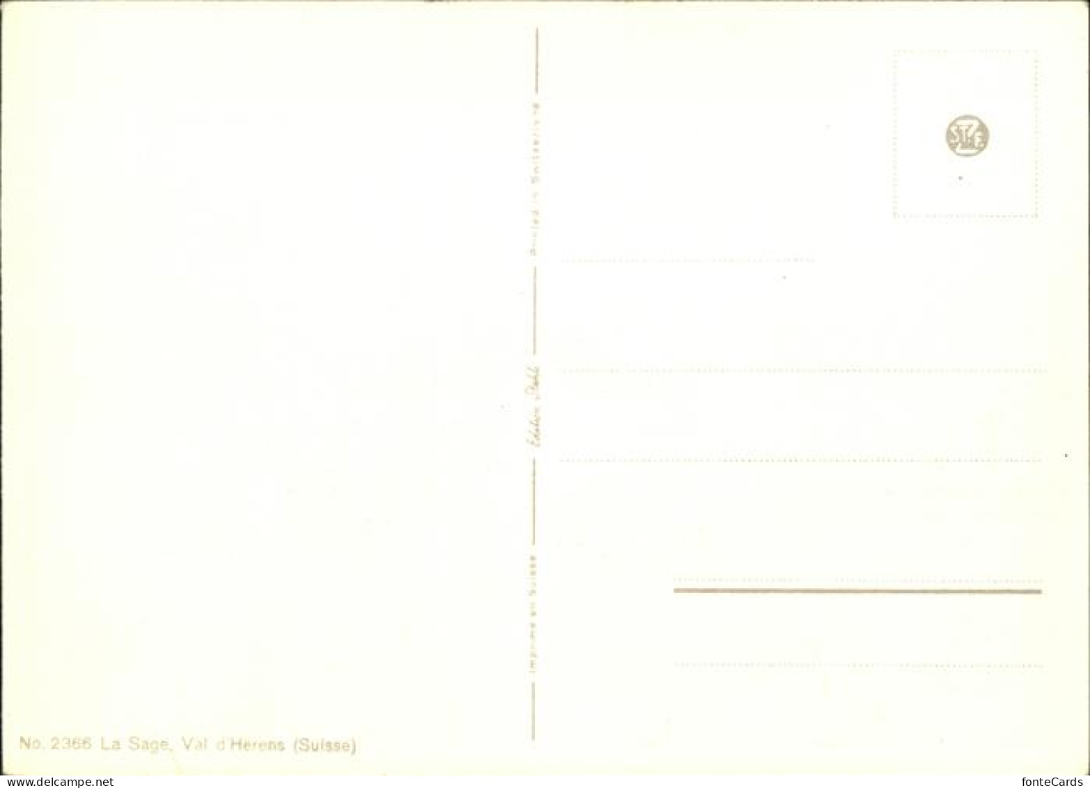 11385999 La Sage Dorfpartie Kirche Kuenstlerkarte La Sage - Andere & Zonder Classificatie