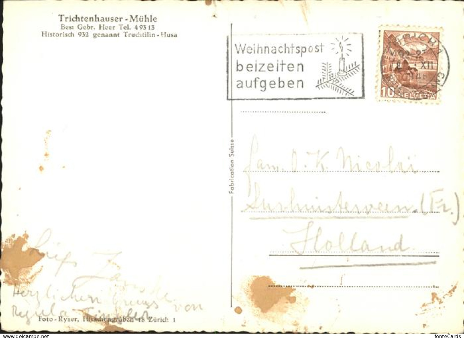 11385885 Zollikon ZH Trichtenhauser Muehle Zollikon ZH - Other & Unclassified