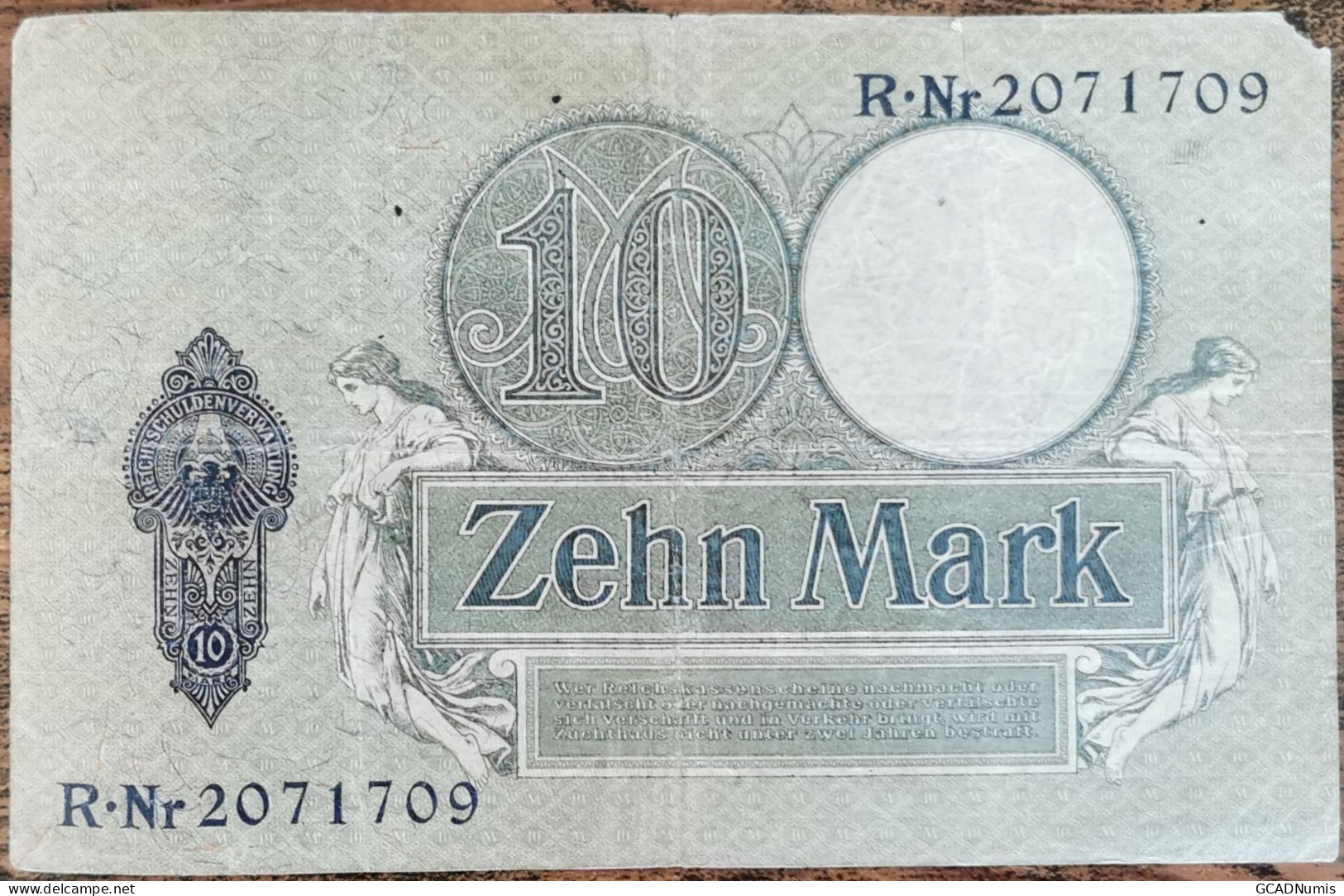 Billet Allemagne 10 Mark 6 - 10 - 1906 / Zehn Mark 6 October 1906 - 10 Mark