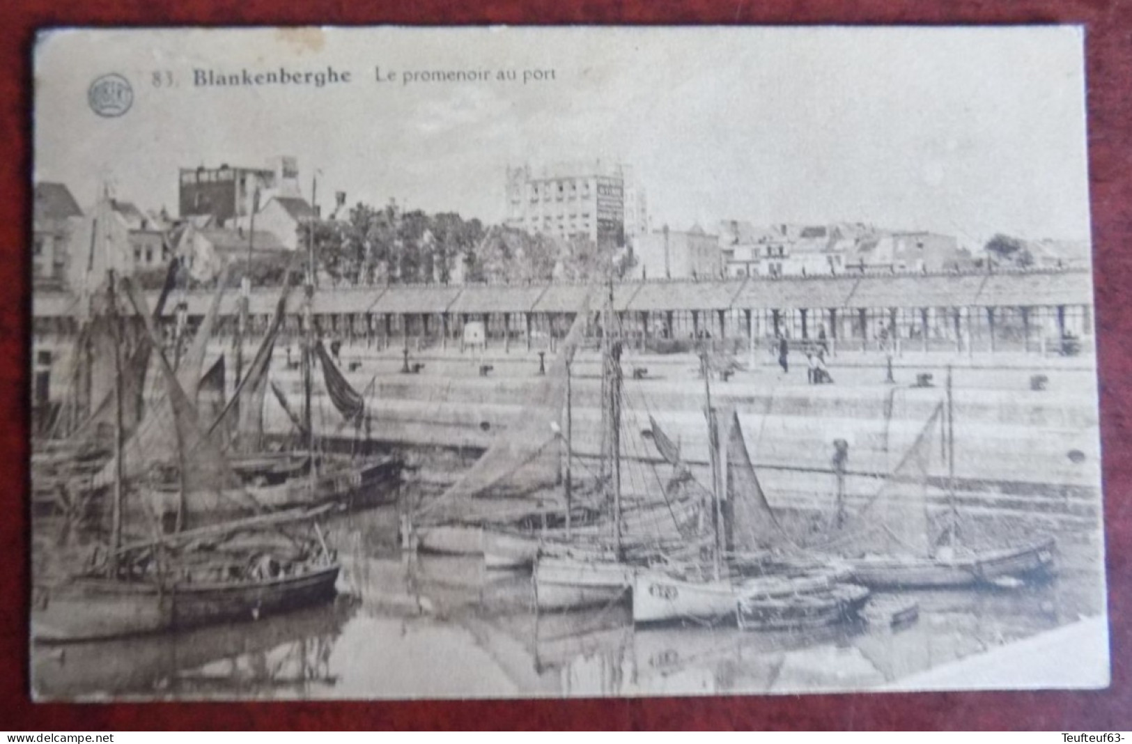 Cpa Blankenberghe : Le Promenoir Au Port - Blankenberge