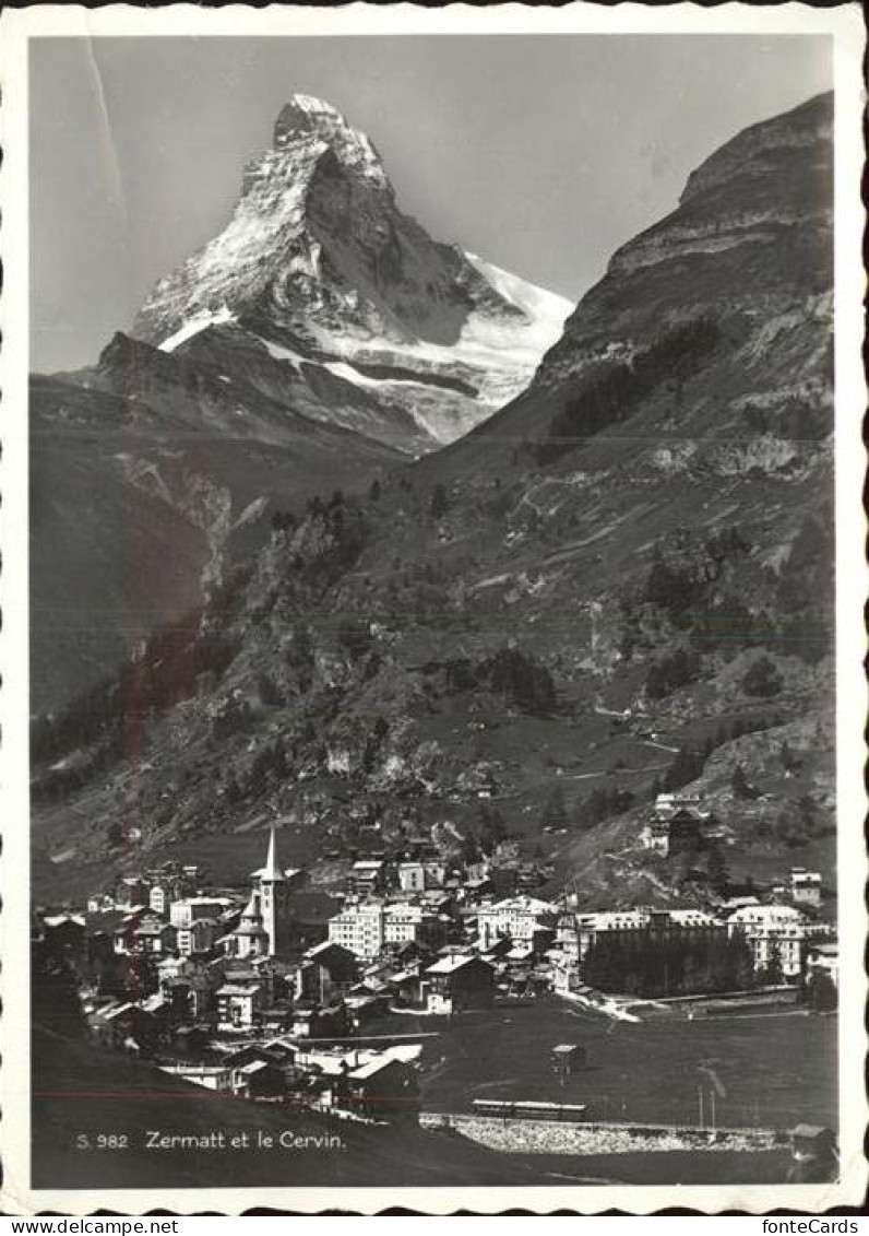 11385661 Zermatt VS Panorama Mit Matterhorn Cervin  - Andere & Zonder Classificatie